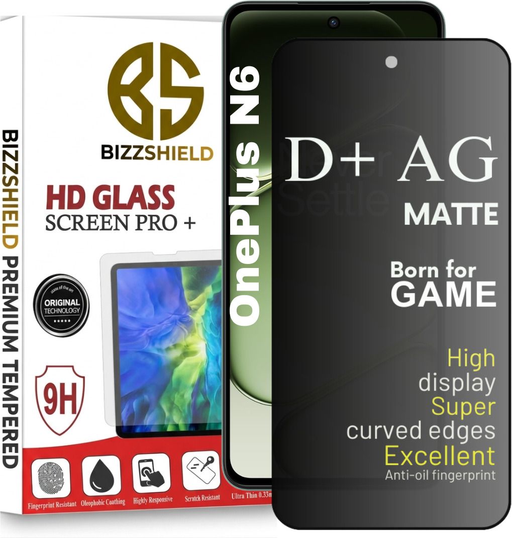 BizzShield Edge To Edge Screen Guard for OnePlus N6, One Plus N6, OnePlus N6 D+ AG Matte temper glass, screen guard, One Plus N6 AG Matte for gamers, With Camera Cut Gaming Special, 6.8 Inch With Installation Kit-image-37