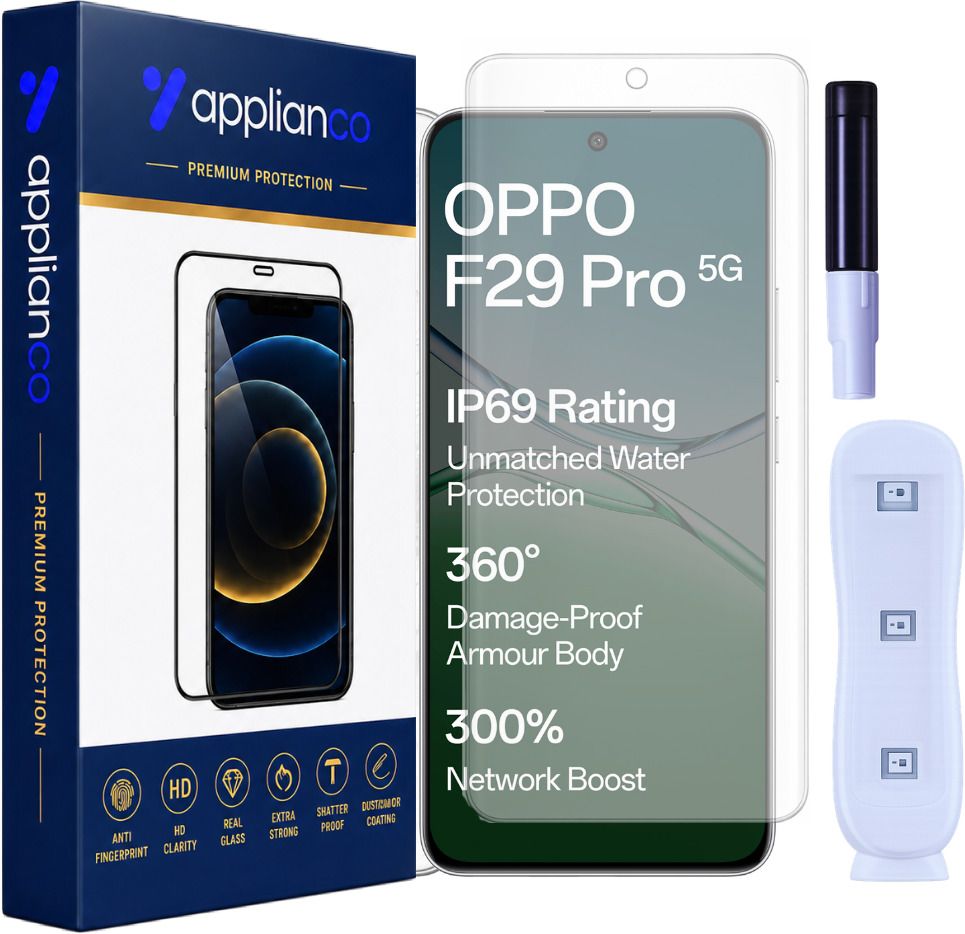 applianco Edge To Edge Tempered Glass for OPPO F29 Pro, F29 Pro, F Series, Screen Protector-image-48