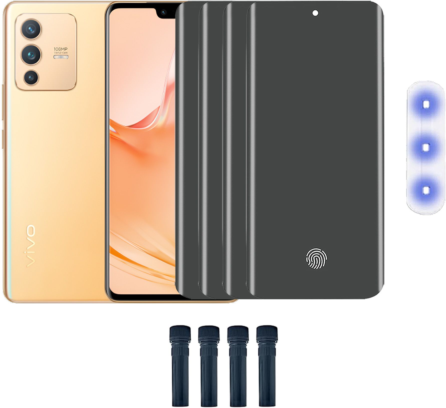 Resolute Edge To Edge Tempered Glass for VIVO V23 PRO UV UV PRIVACY EDGE TO EDGE FULL SCREEN TEMPERED GLASS-picture-11