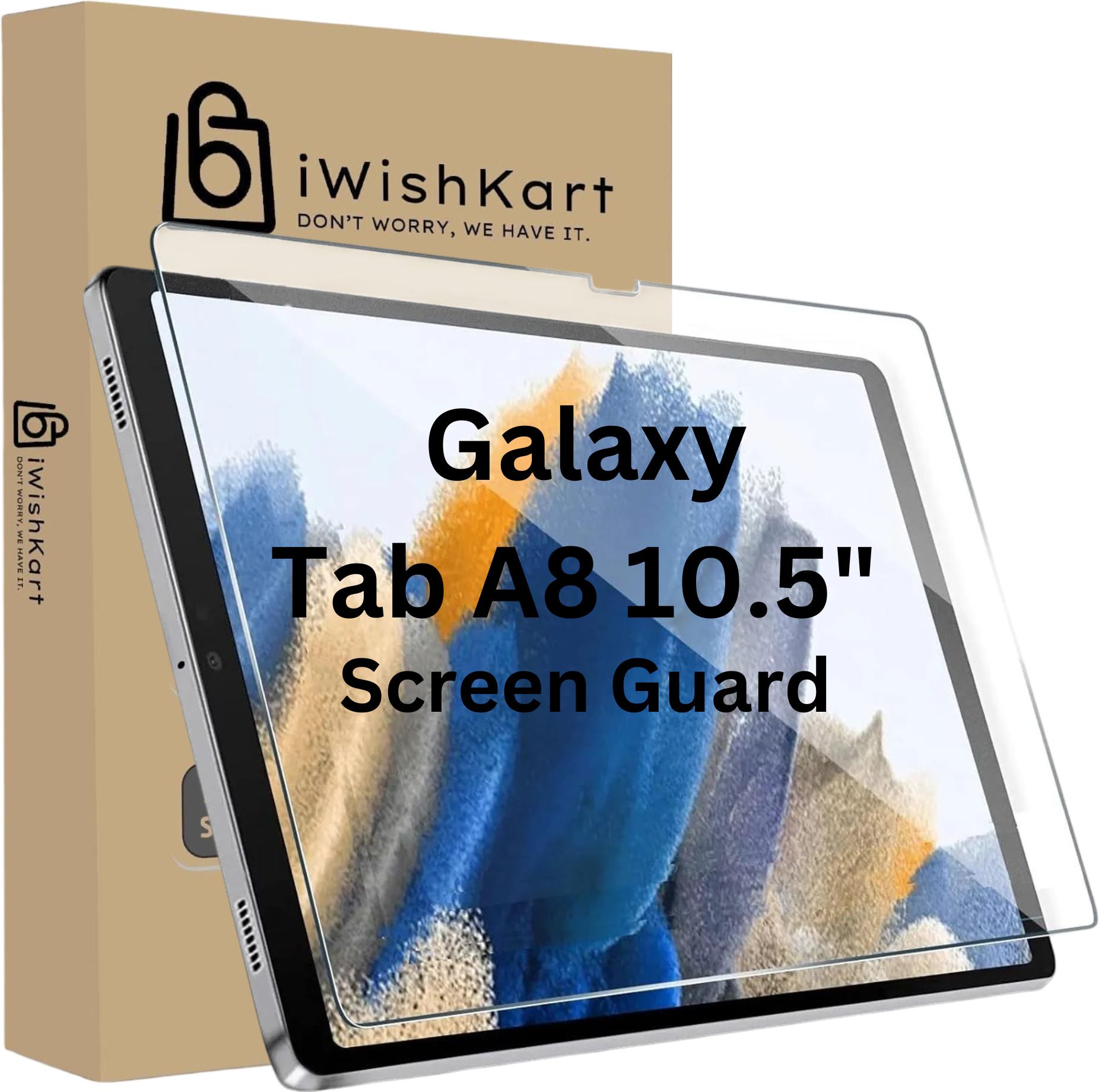 iWishKart Edge To Edge Tempered Glass for Samsung Galaxy Tab A 8.0 SM-T350 / T355 8 Inch, Military grade Edge to Edge Premium gorilla temper / tg black glass screenguard with Self Installation Guide - Wet & Dry wipes, Dust Absorber [With Warranty] tab / tablet ka gilas cover, Vis_pk1-image-24