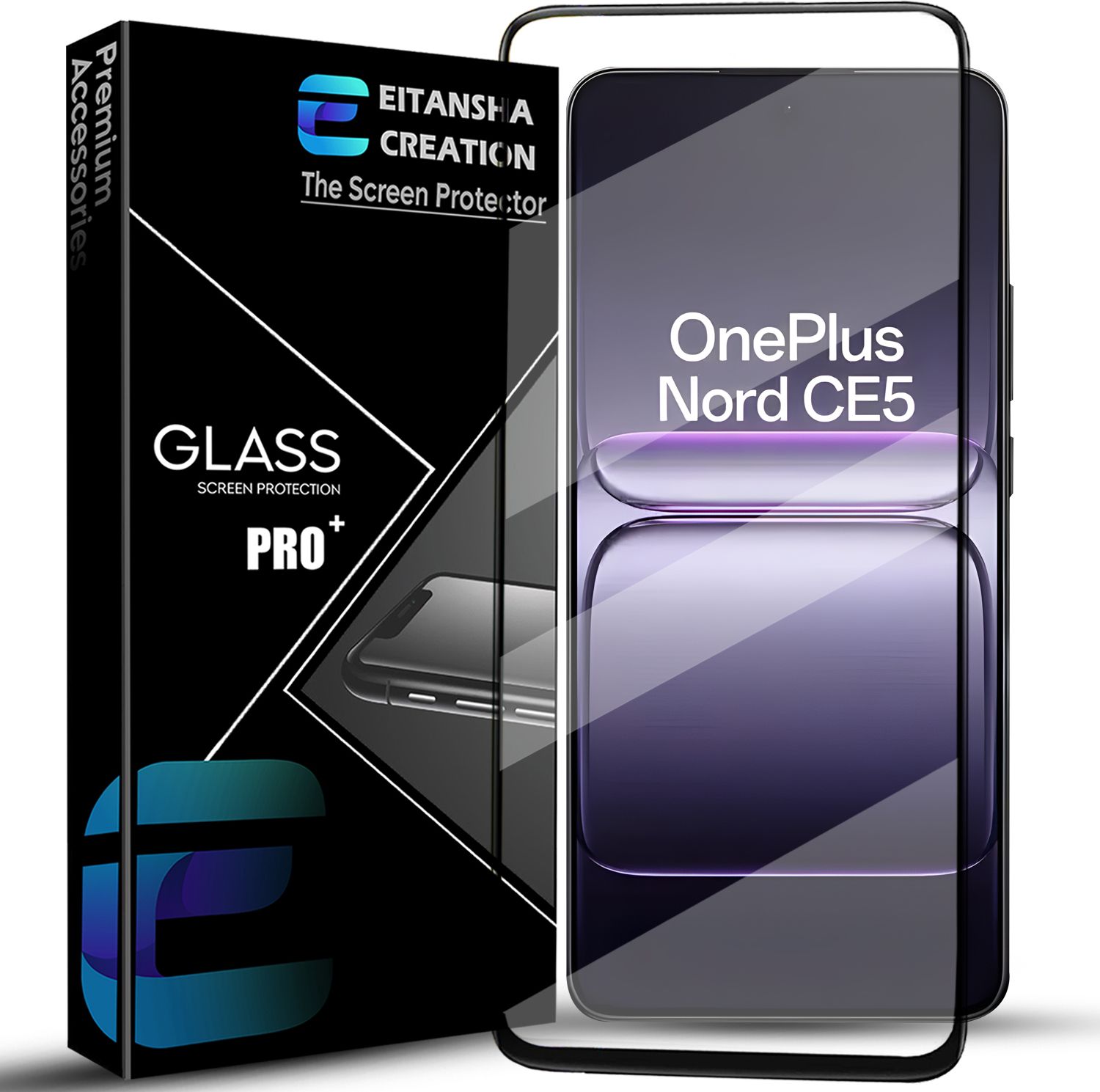 EITANSHA CREATION Edge To Edge Tempered Glass for OnePlus Nord CE 5, OnePlus Nord CE 5 5G, OnePlus Nord CE5 5G-image-6