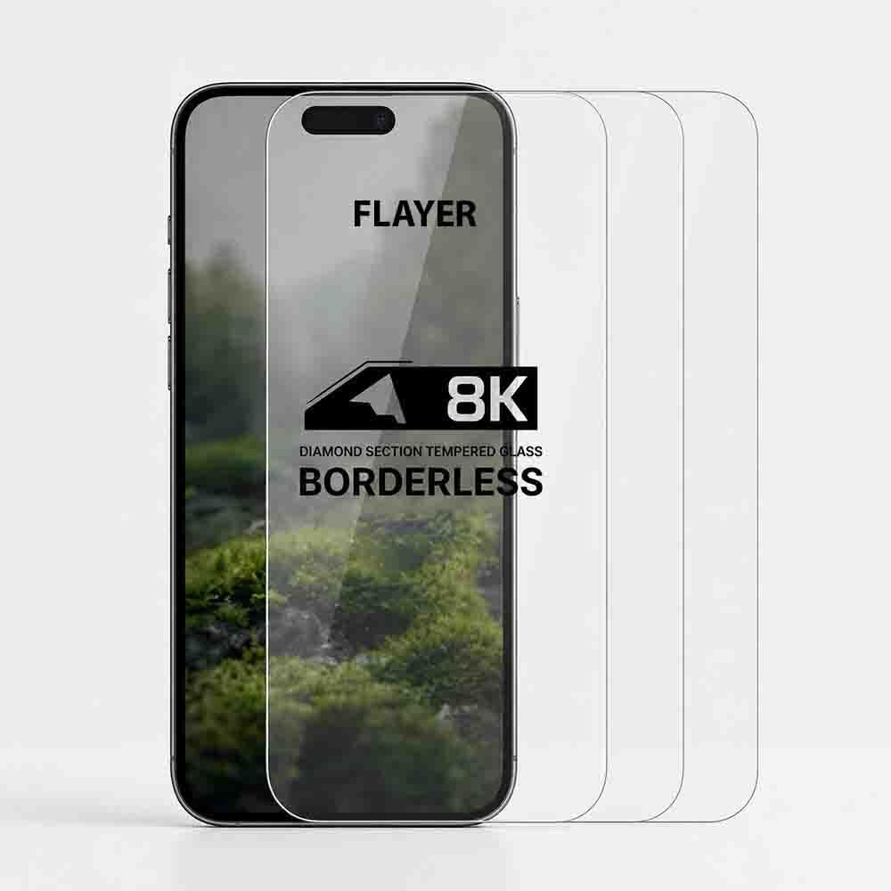 Resolute Edge To Edge Tempered Glass for APPLE IPHONE 15 PLUS 8K BORDERLESS SUPER CURVED TEMPERED GLASS FOR IPHONE (PACK OF 3)-image-10