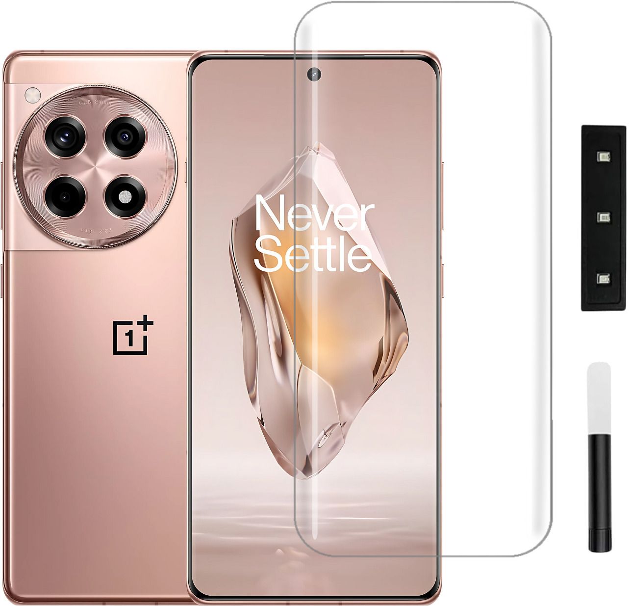 Blackwik Edge To Edge Tempered Glass for oneplus 12r, One Plus 12R 5G,UV Curved Screen Protector with Easy Installation Kit-image-39