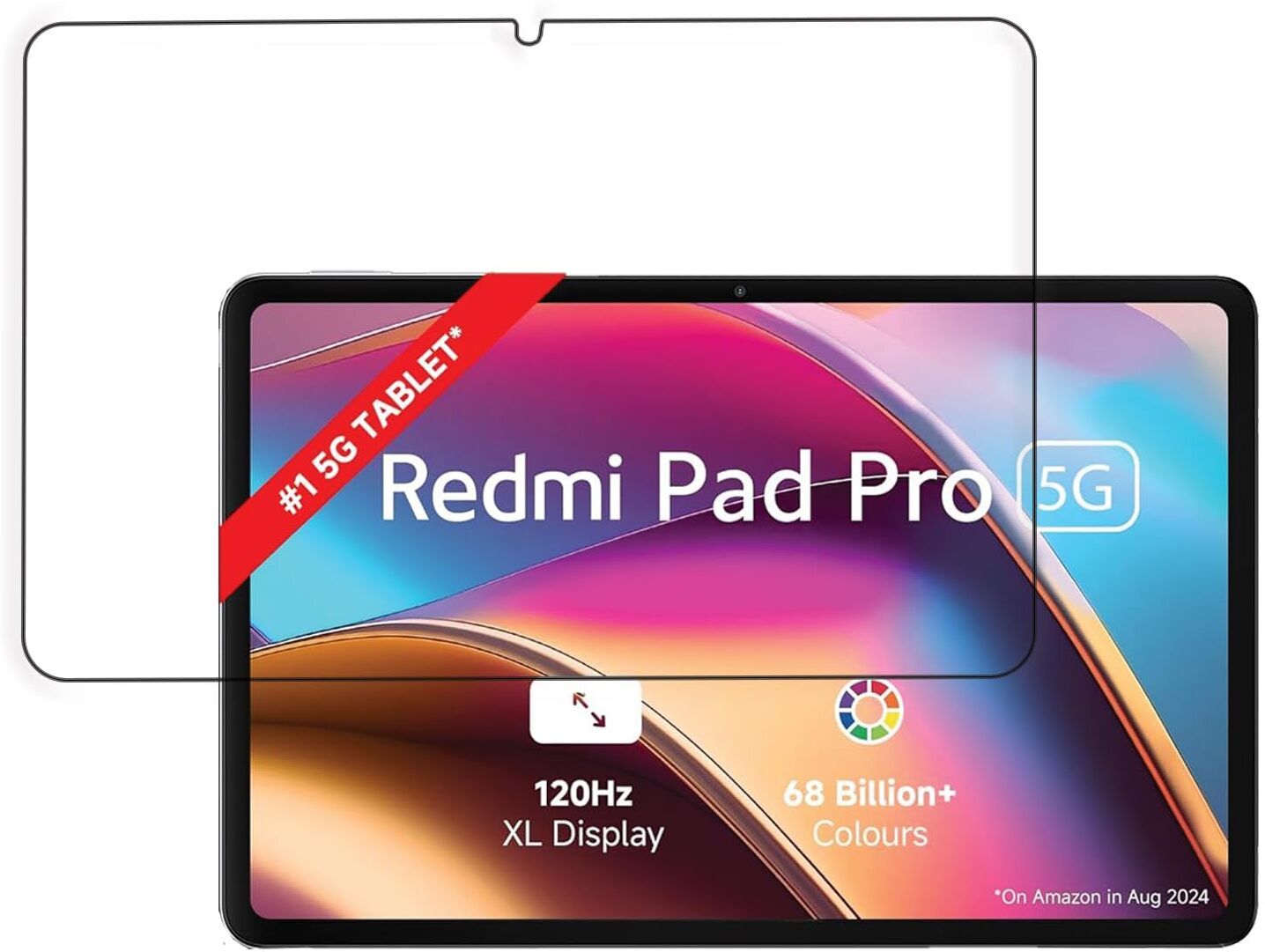 ear wear Edge To Edge Screen Guard for Redmi Pad Pro 12.1 inch Screen guard (not tempered glass)-image-45