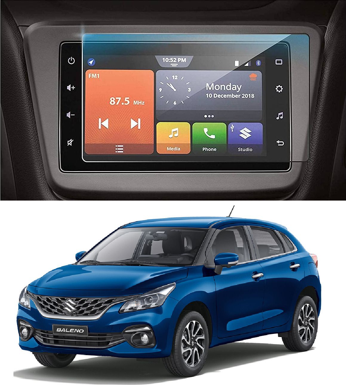 Wishguard Nano Glass for Suzuki Baleno Zeta MT CNG Infotainment & Navigation System (Company Fitted) (2)-image-32