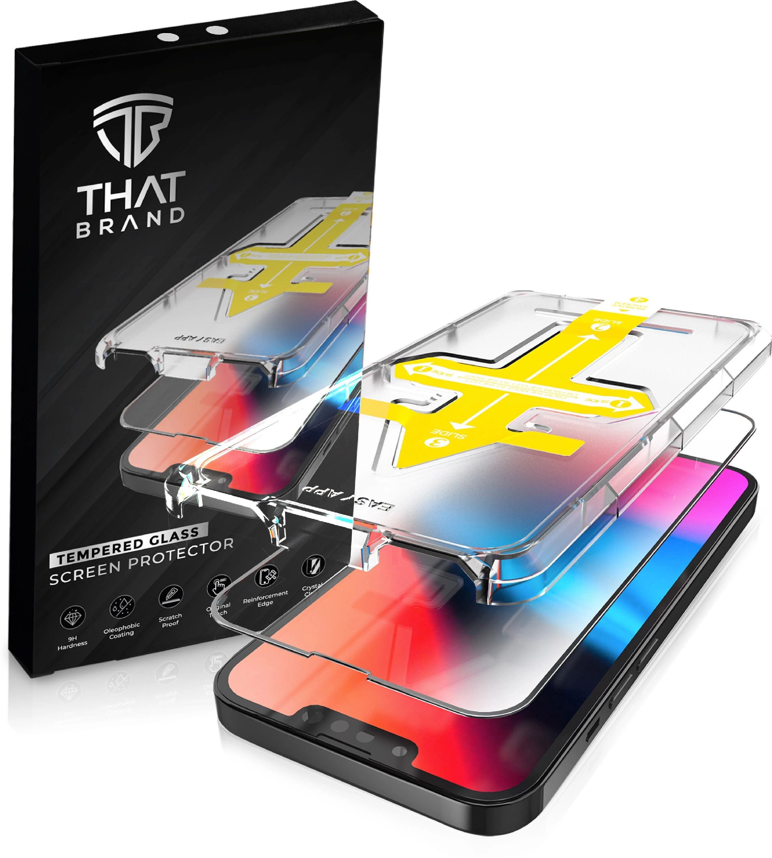 That Brand Edge To Edge Tempered Glass for Apple iPhone 16e, iPhone 14, iPhone 13, iPhone 13 Pro-image-36