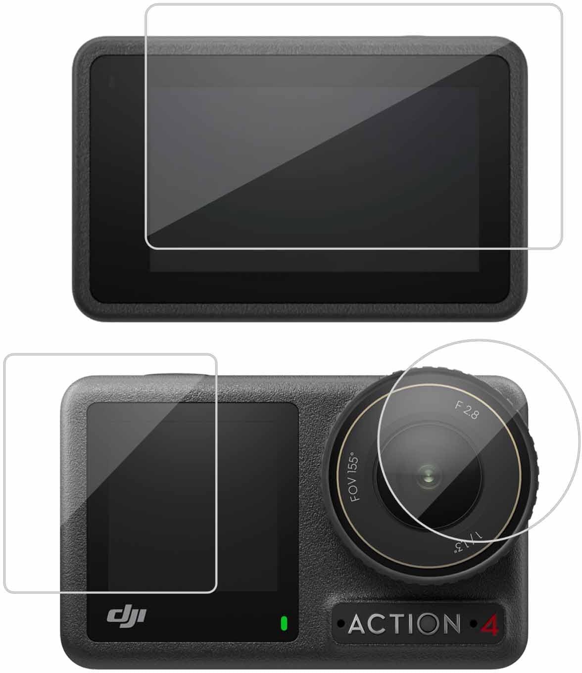 mavicair Front and Back Tempered Glass for DJI Osmo Action 4-picture-16