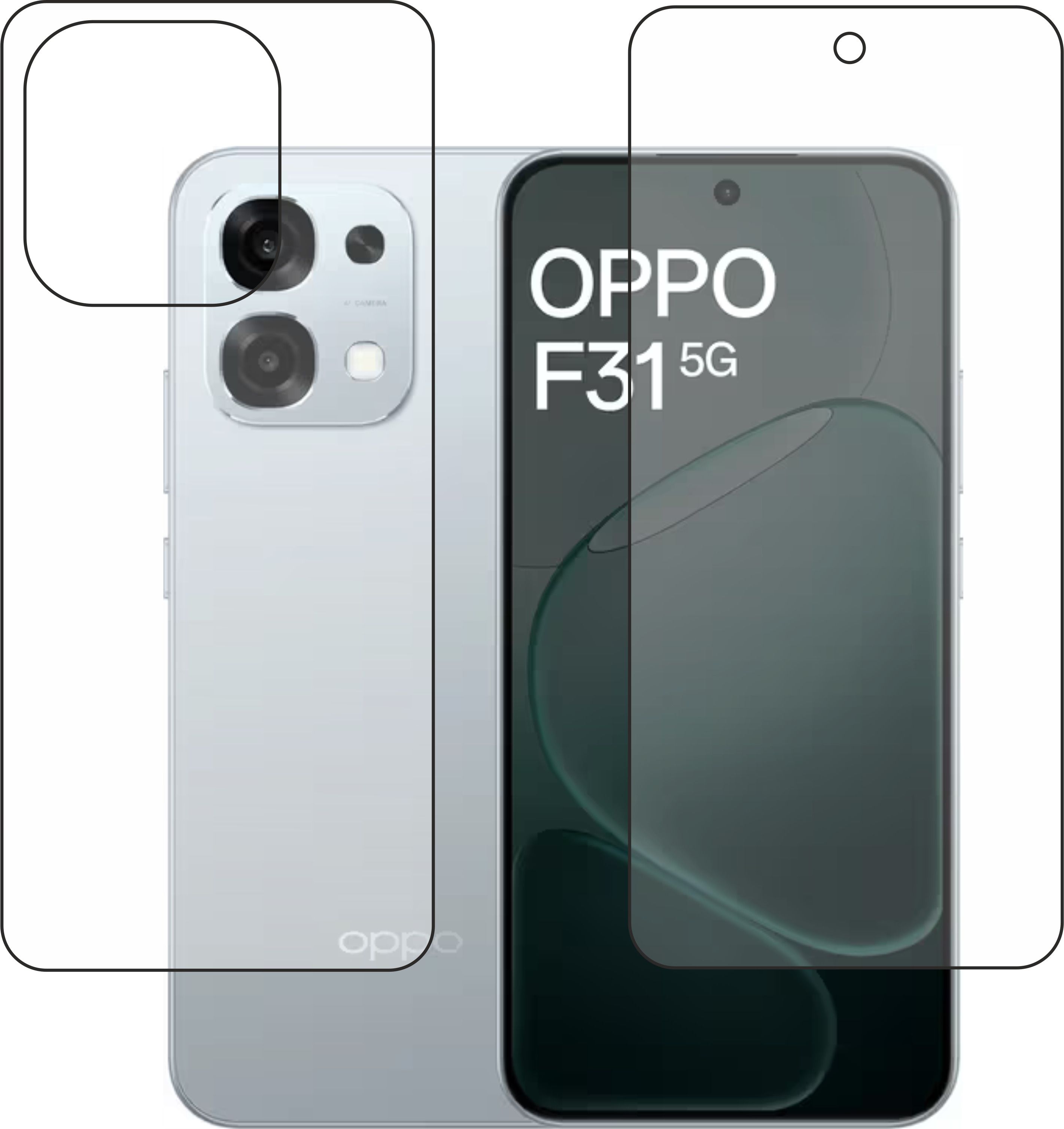 rottguard Front and Back Tempered Glass for oppo F31 5g