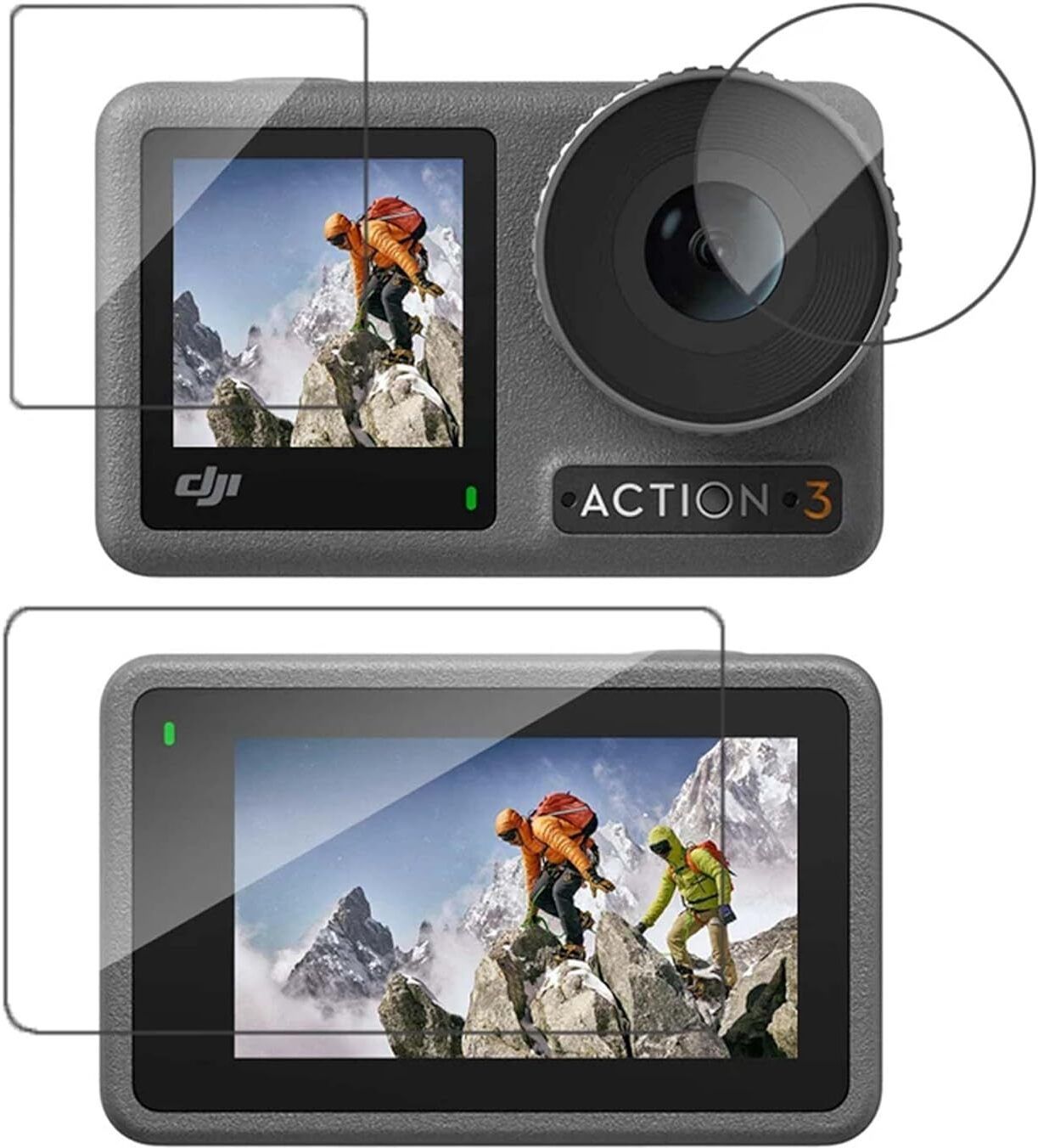 mavicair Front and Back Tempered Glass for DJI Osmo Action 3-picture-18