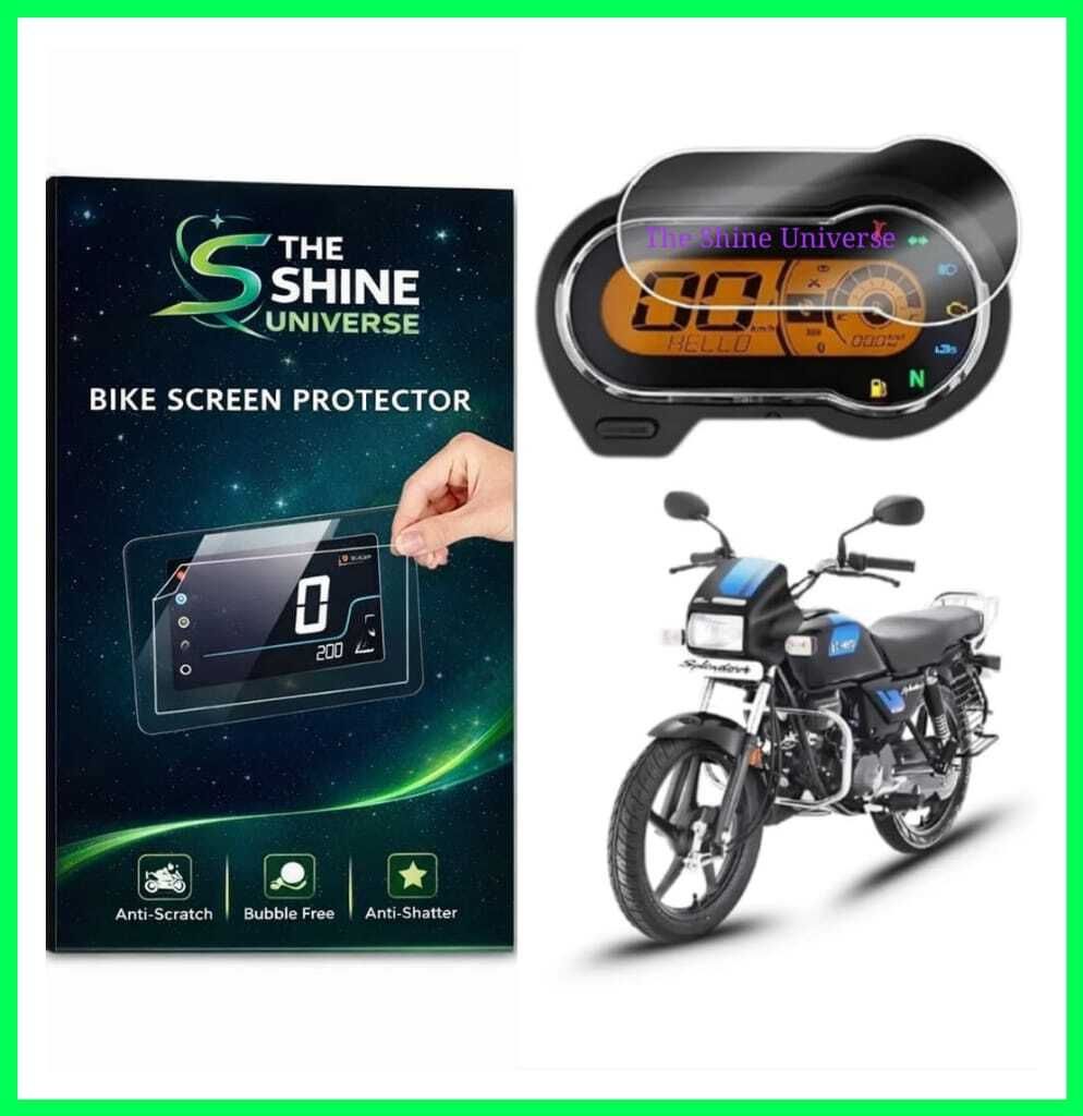 Screen Guard for Splendor PLUS Speedometer Display 9H+ Screen Protector Bike Crash Guard