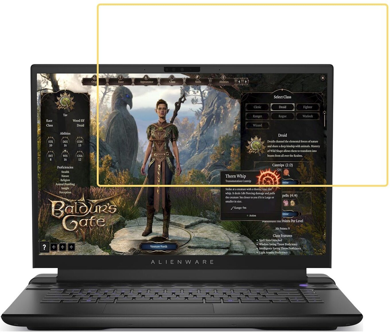 ear wear Impossible Screen Guard for Laptop Screen Protector Guard – Transparent HD Film, Anti-Glare, Scratch Resistant, Anti-Fingerprint, Bubble-Free PET Film, CompatibleDell Alienware m16 Gaming Laptop (16Inch) Ratio(16:10)-image-9