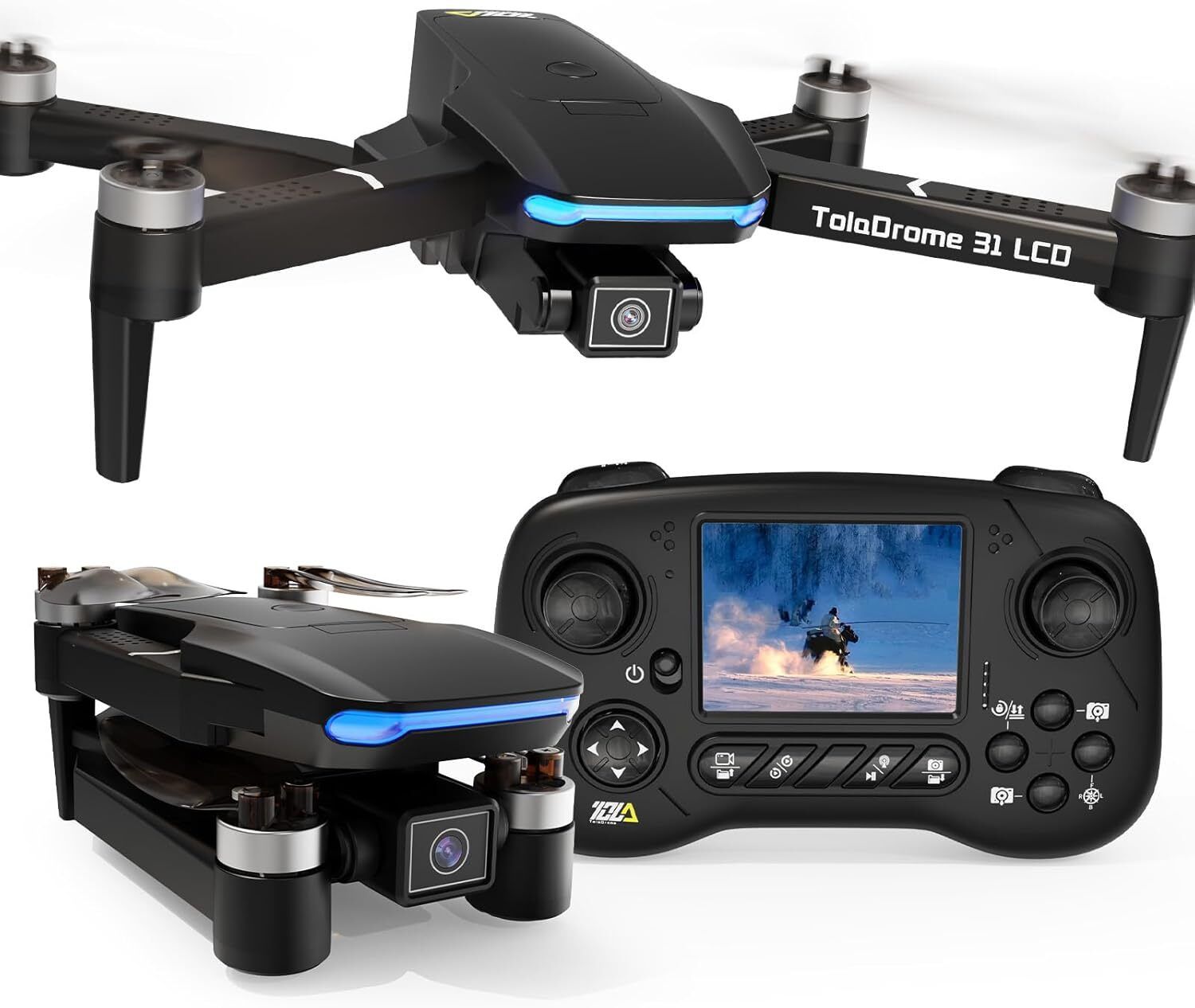 THJDG Nano Glass for DJI Mini 4 Pro (DJI RC 2), Folding Mini-Drone 4K HDR Video Camera, Under 0.549 lbs 249 g, 34 Mins Flight Time, 20 km Transmission Distance, MOIAT Certified - UAE Version (Renewed)z-image-19