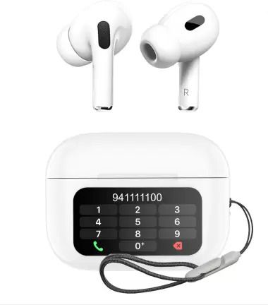 Earbuds Nano Glass for Smart Buds Touch Screen Display TWS ANC + ENC In Earbuds AI Quad Mics Headset Bluetooth - Copy (2)