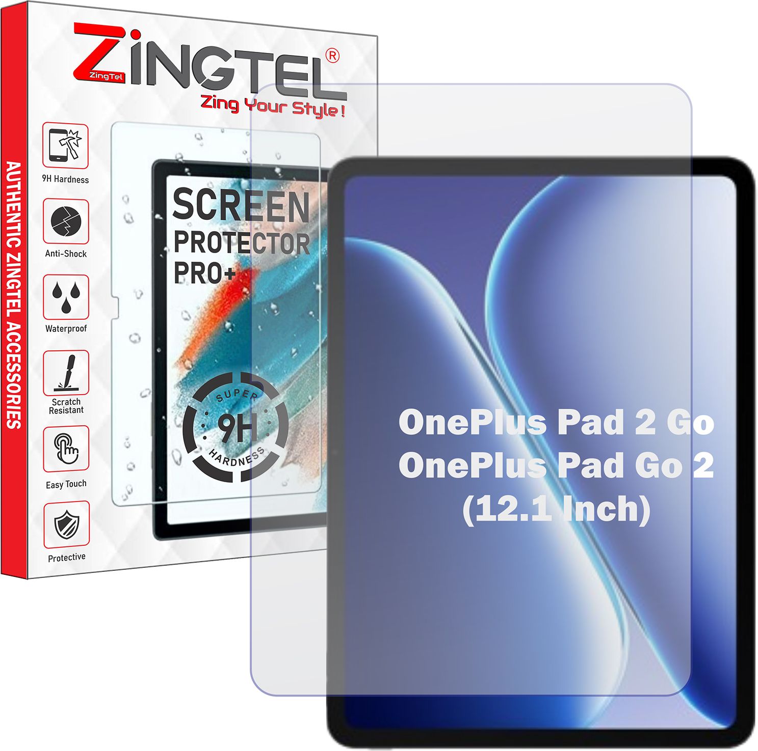 ZINGTEL Screen Guard for OnePlus Pad Go 2 / One Plus Pad Go2 Tab / OnePlus Pad2 Go Tablet (12.1" Inch) (Anti Glare Matte Finish)-image-25