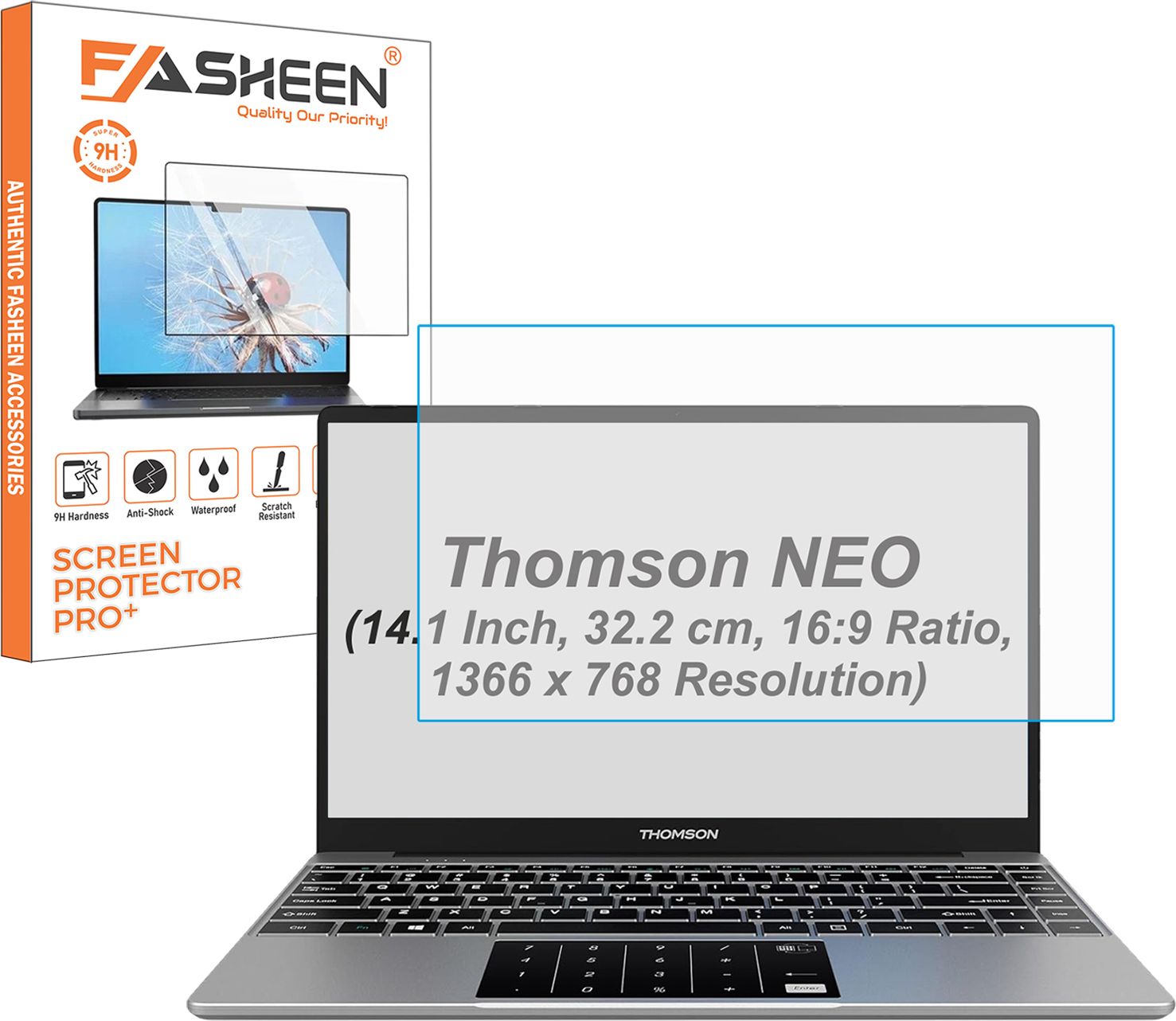 Fasheen Screen Guard for ThomSon Neo (14.1 Inch, ‎32.2 cm, 16:9 Ratio, 1366x768 Resolution Laptop) (Matte)-image-28