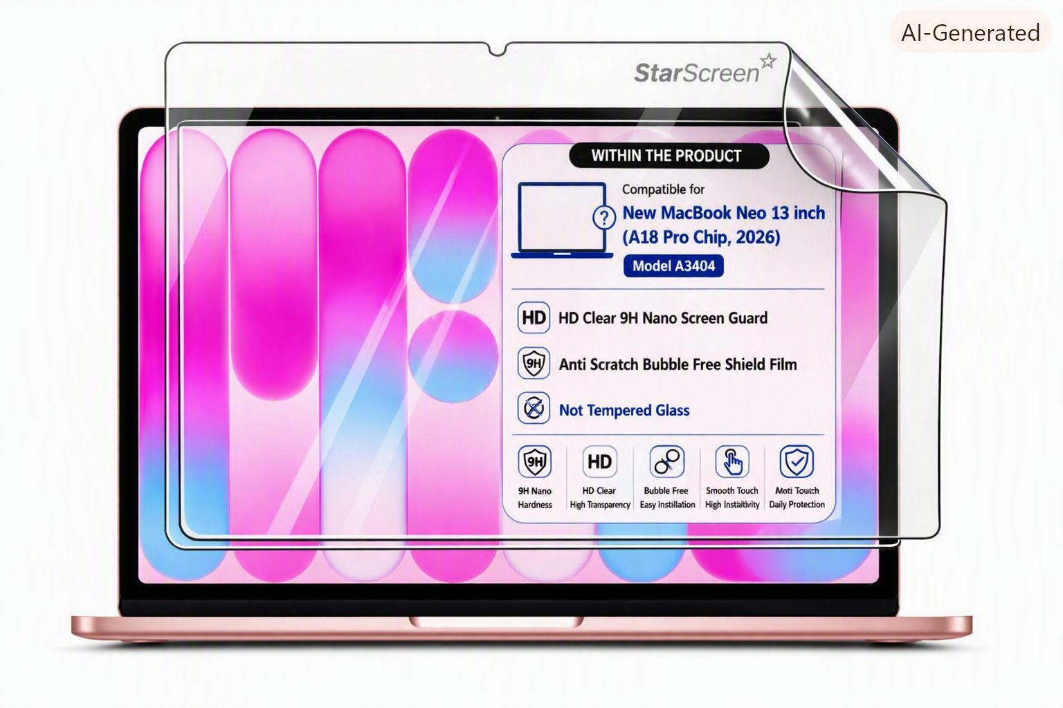 StarScreen Screen Guard for MacBook Neo 13 Inch A18 Pro (2026) Model A3404-image-32