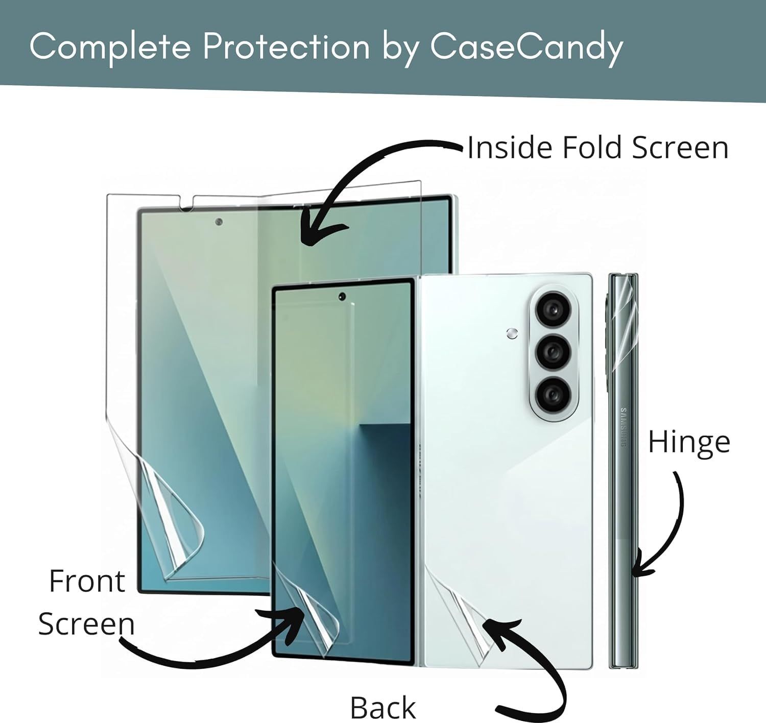 PRESIDE Back Screen Guard for Samsung Galaxy Z Fold 8 Ultra 5G Flexible Screen Protector Full Body Front, Back & Side Protection, Anti-Glare, Anti-Fingerprint, Case Friendly, Easy Installation-image-42
