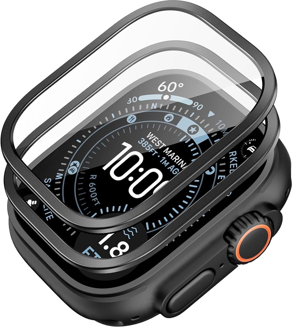 ear wear Tempered Glass Guard for Apple Watch Ultra 3/2/1 (2025/2024/2023/2022), Lightweight Protective Glass Film for iwatch Ultra 3/2/1-image-27