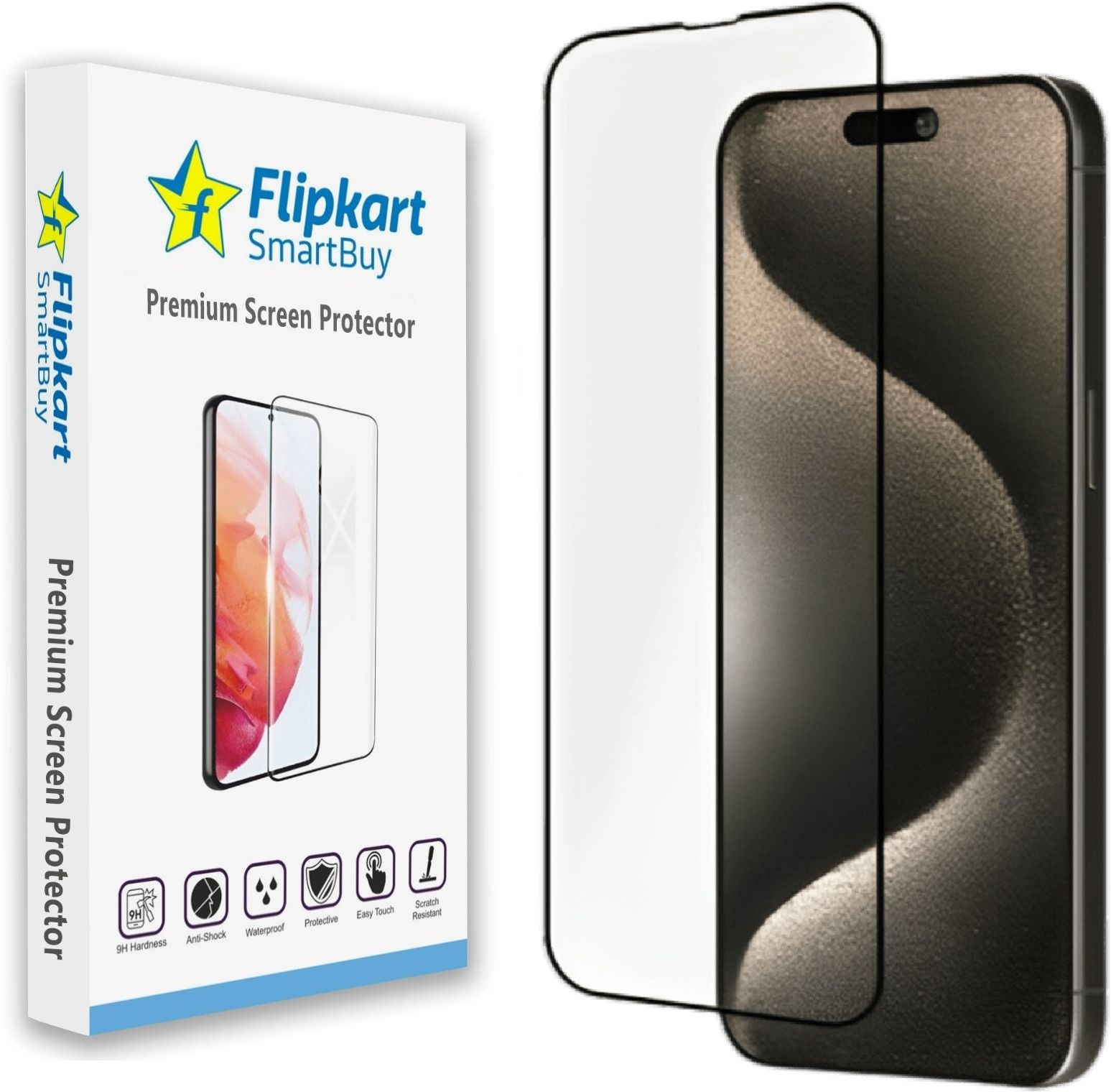 Flipkart SmartBuy Tempered Glass Guard for iPhone 15-image-12