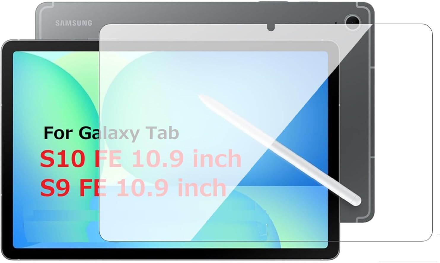 COVER CAPITAL Tempered Glass Guard for Samsung Galaxy Tab S9 Fe 10.9 inch, Samsung Galaxy Tab S10 Fe 10.9 inch