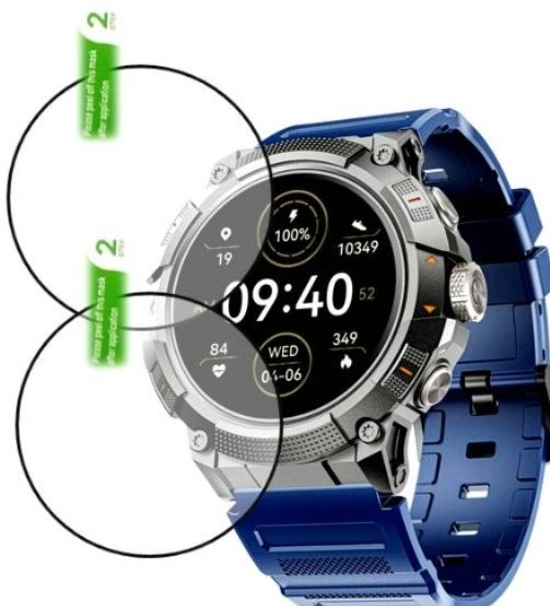 ZIDZEE Tempered Glass Guard for BOAT LUNAR ATLAS 1.39WATCH TEMPERED GLASS(P-2)-picture-41