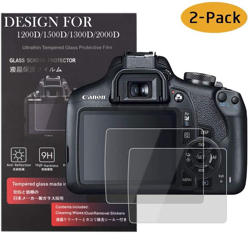 Olonga Tempered Glass Guard for CANON 1500D, 2000D, 1300D, 1200D CANON MODELS
