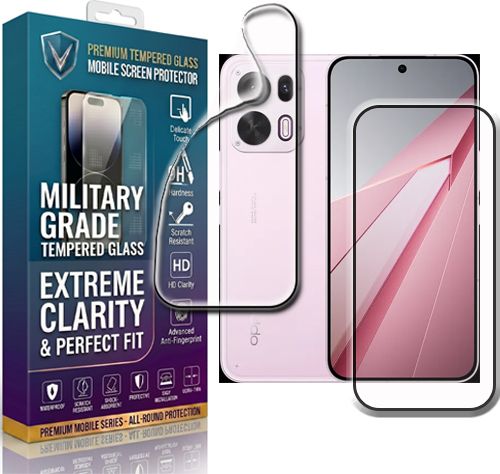 WONTONS Tempered Glass Guard for Wontons Premium Front Tempered Glass & Back Scratch-Proof Membrane Guard Compatible with Oppo K15 Pro-[HD Clear,Anti-Scratch & Fingerprint Resistant]-image-7