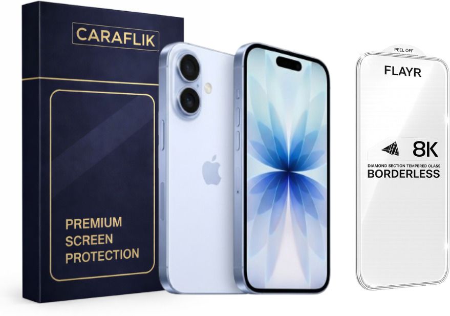 caraflik Tempered Glass Guard for Apple iPhone 17, 8K TRUE BORDERLESS PRIVACY TEMPERED GLASS-image-21