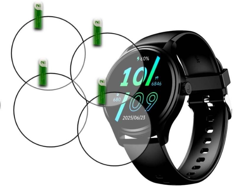 DB Tempered Glass Guard for BOAT LUNAR DISCOVERY NEO 1.39 SMART WATCH TEMPERED GLASS (PACK OF 4)-image-25