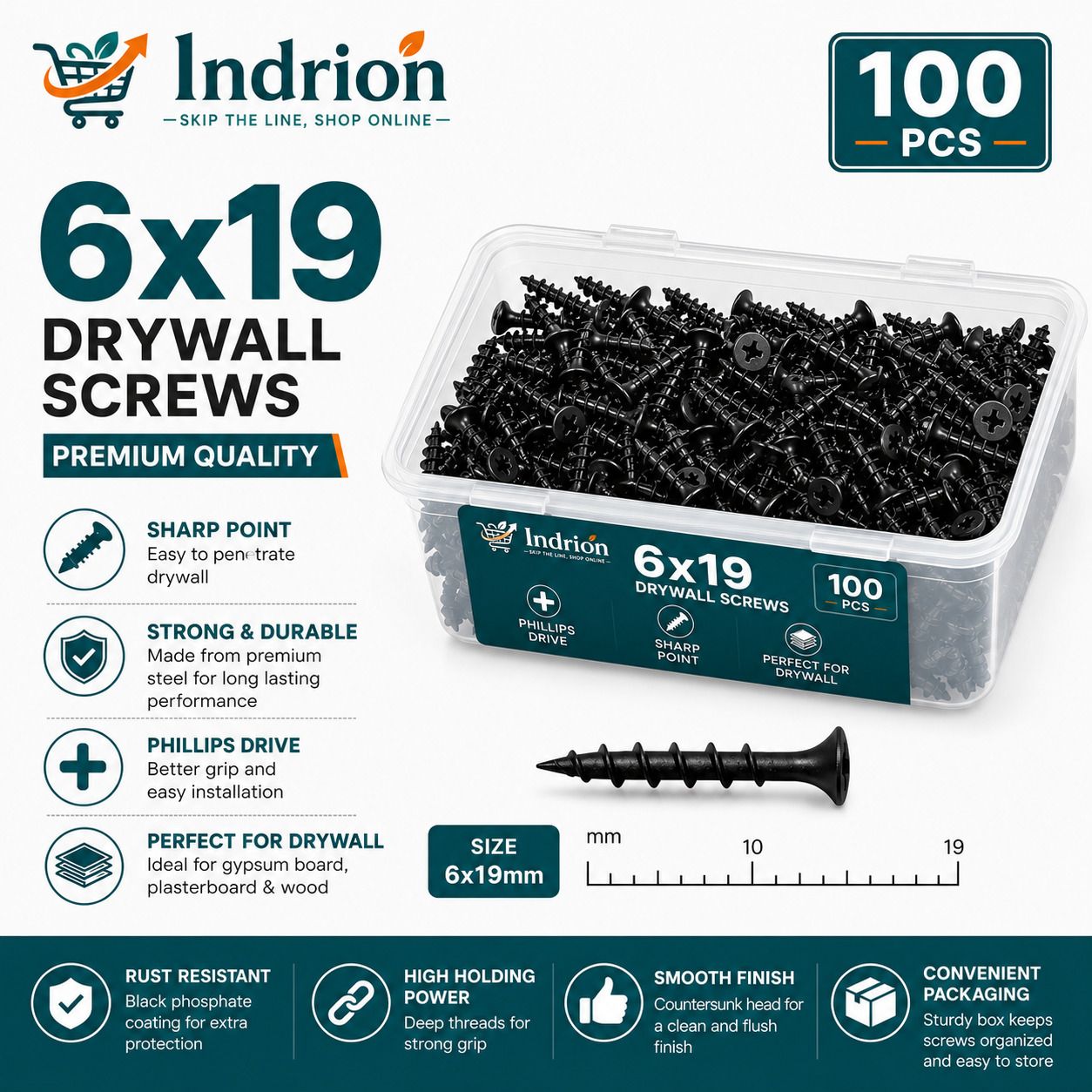 Iron Bugle Head Drywall Screw-image-5