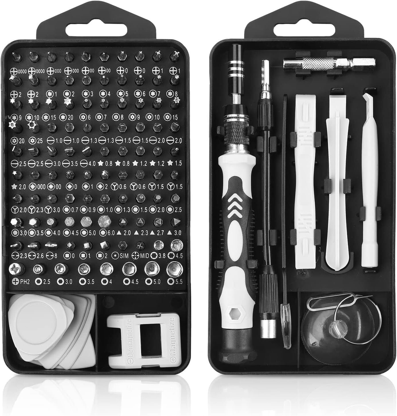 115 in 1 Screwdriver Set with Phillips Head & Flathead Magnetic Small Tool Kit Precision Screwdriver Set-image-45