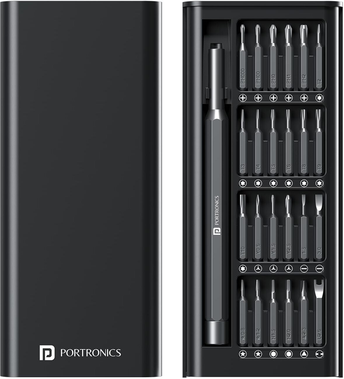 Bit Box, 24-in-1 Screwdriver Kit,Compact,Magnetic&Travel-Friendly Tool Set Offset Screwdriver Set-image-43