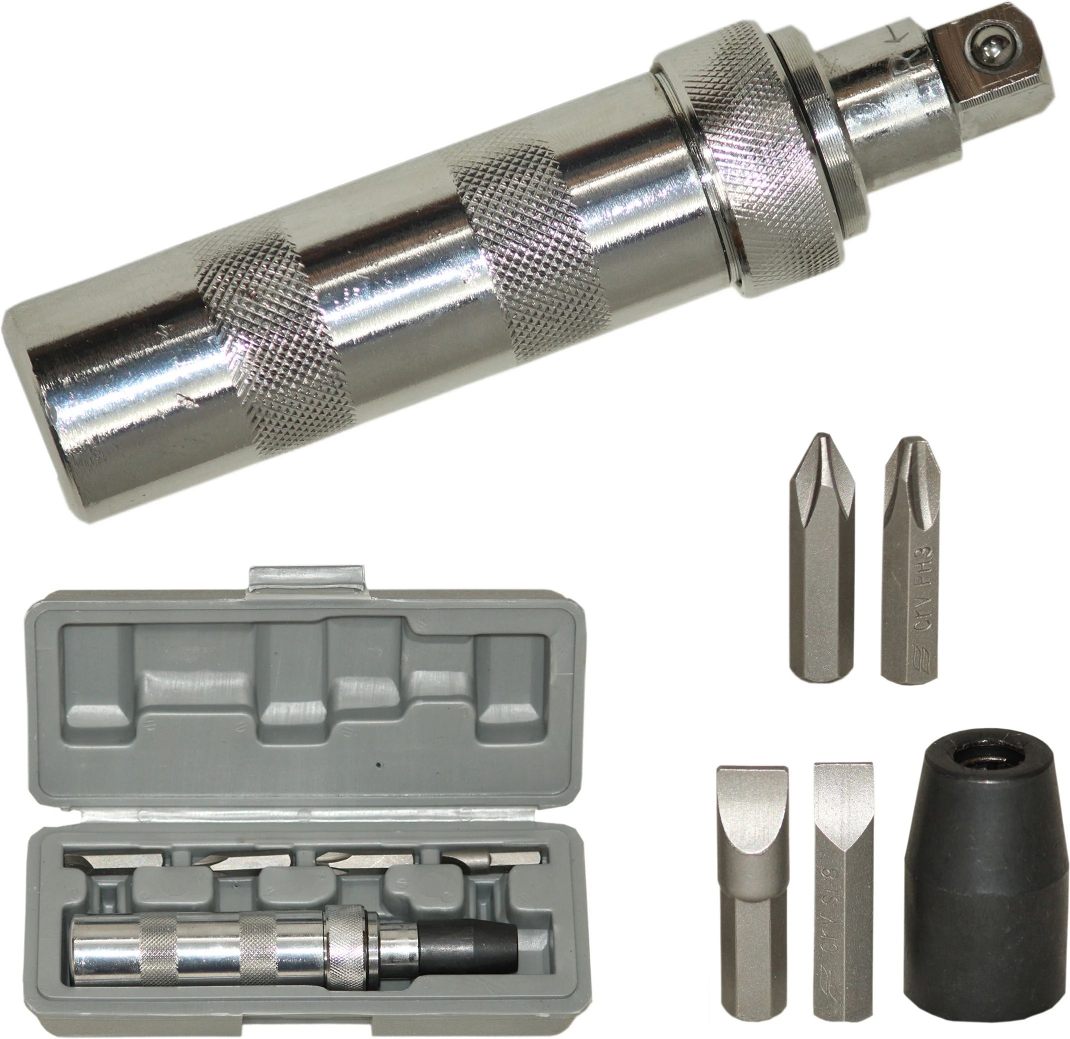 5Pcs Impact Driver Set – Chrome Vanadium Steel Hand Tool Kit Impact Screwdriver Set-image-43