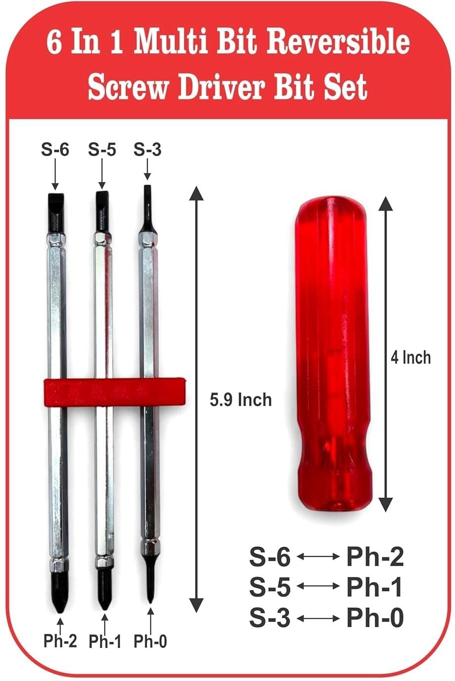 toolihub Alloy Steel | Quick Change Handle | DIY & Home Repair Tool Kit Combination Screwdriver Set-picture-1
