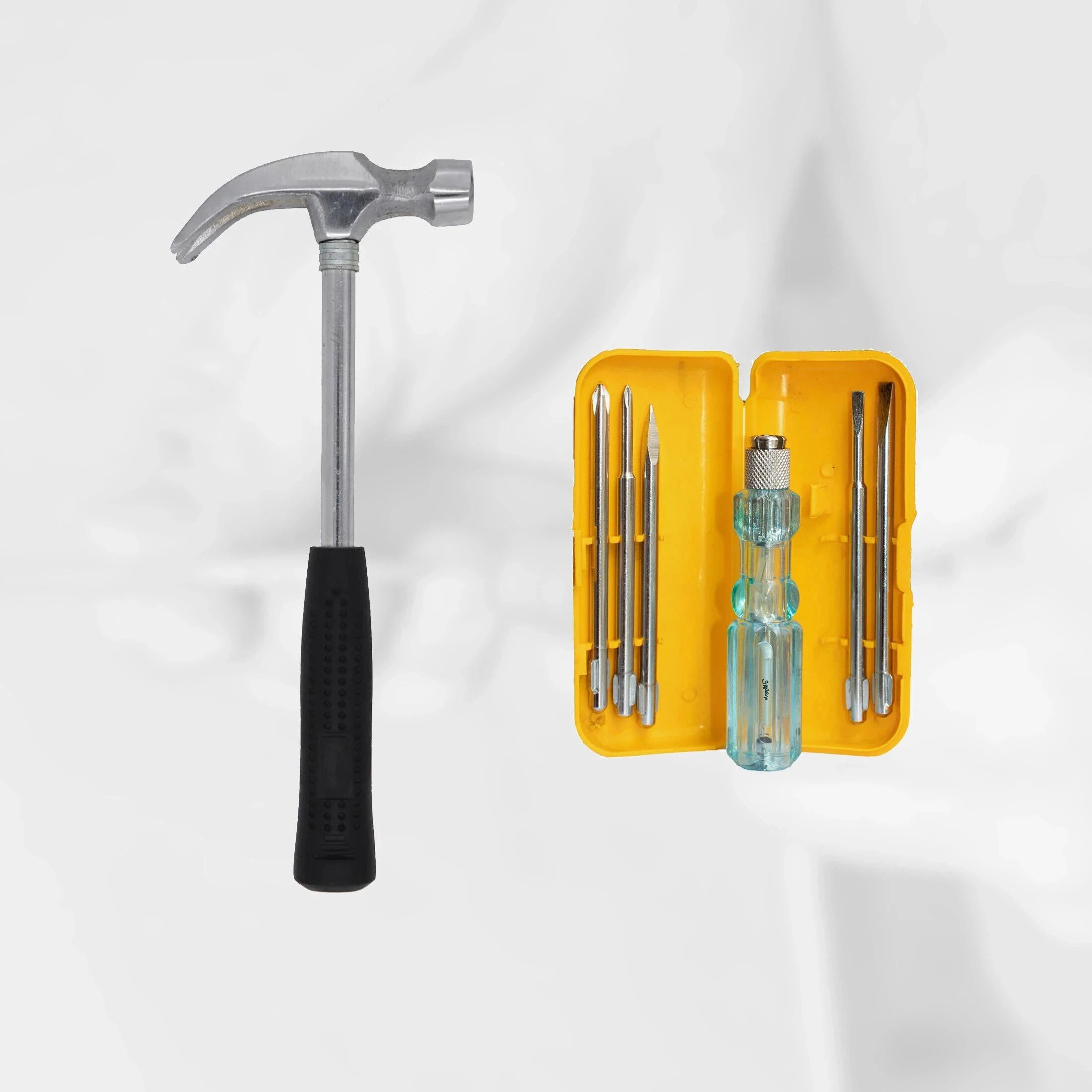 HGCM193M3 High Quality Durable Claw Hammer with 5in1 Combination Screwdriver Combination Screwdriver Set-image-3