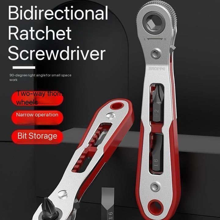 Standard 36-Tooth Mini Bidirectional Ratchet Screwdriver and Socket Wrench Set Ratchet Instrument-image-46