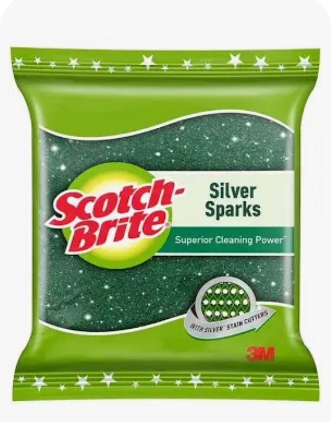 scotch brite S L V 7cm-10cm ( 20 ) pack of 6 Scrub Pad-picture-38