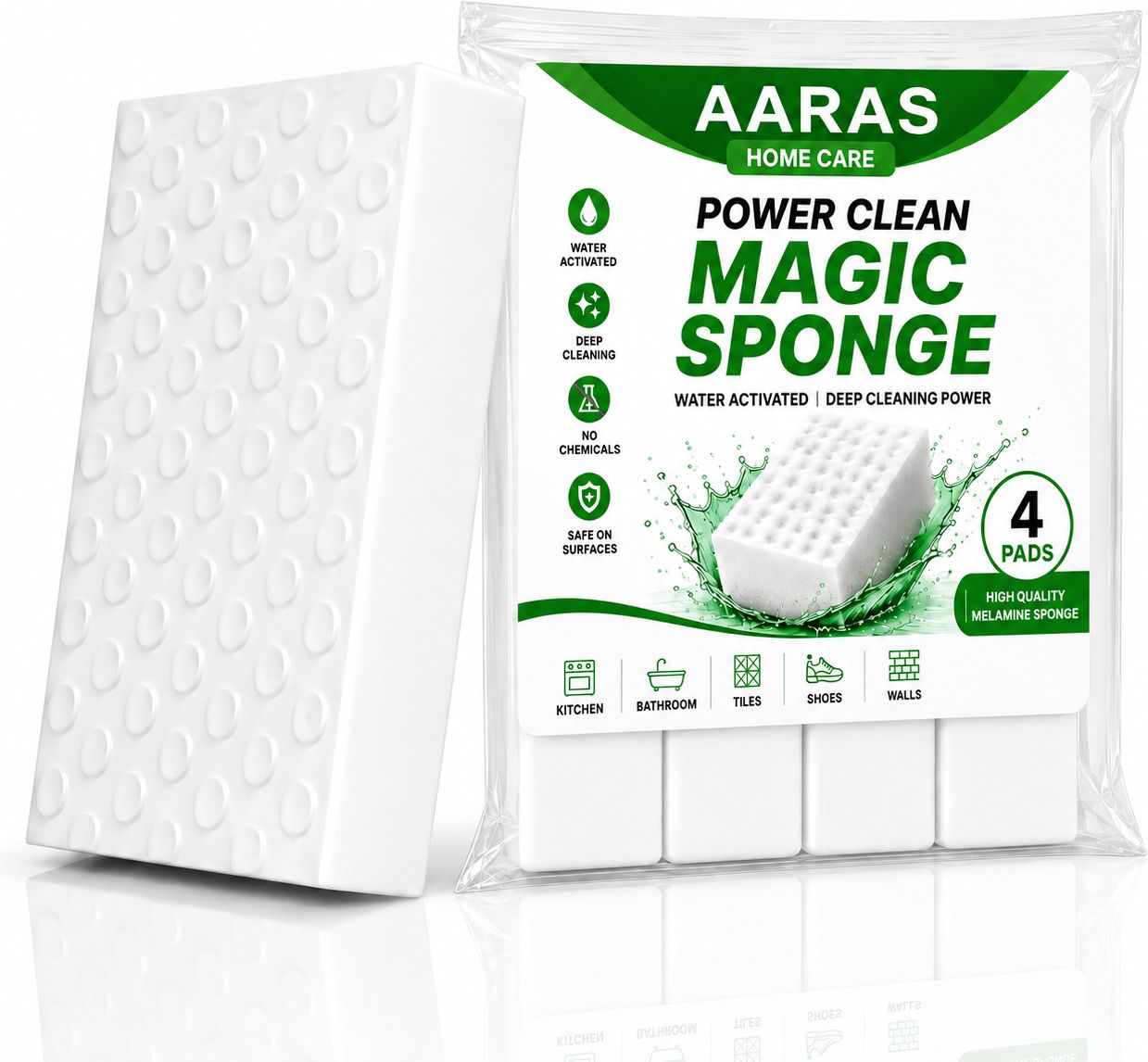 Magic Eraser Cuboid Wall Stain Lime Scale Hard Water Stain Remover Scrub Sponge Scrub Sponge-image-33