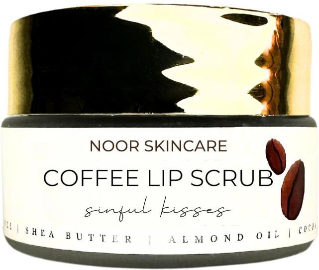 Noor skincare Coffee Lip Scrub - 100% Organic, for D