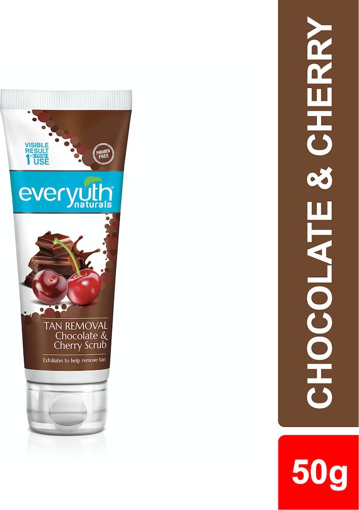 Tan Removal Chocolate & Cherry De tan, Detoxify & Cleanse Paraben Free Scrub-image-1