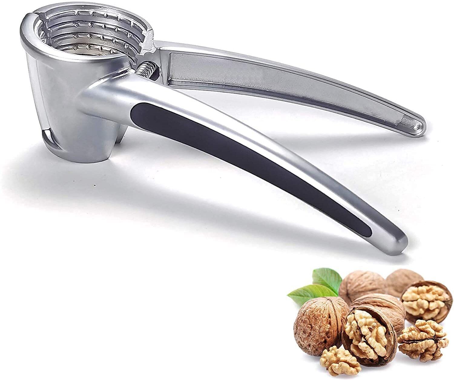Heavy Duty Metal Walnut Nut Cracker with Non-Slip Handle Kitchen Tool for Nuts Aluminium Cracker-image-7