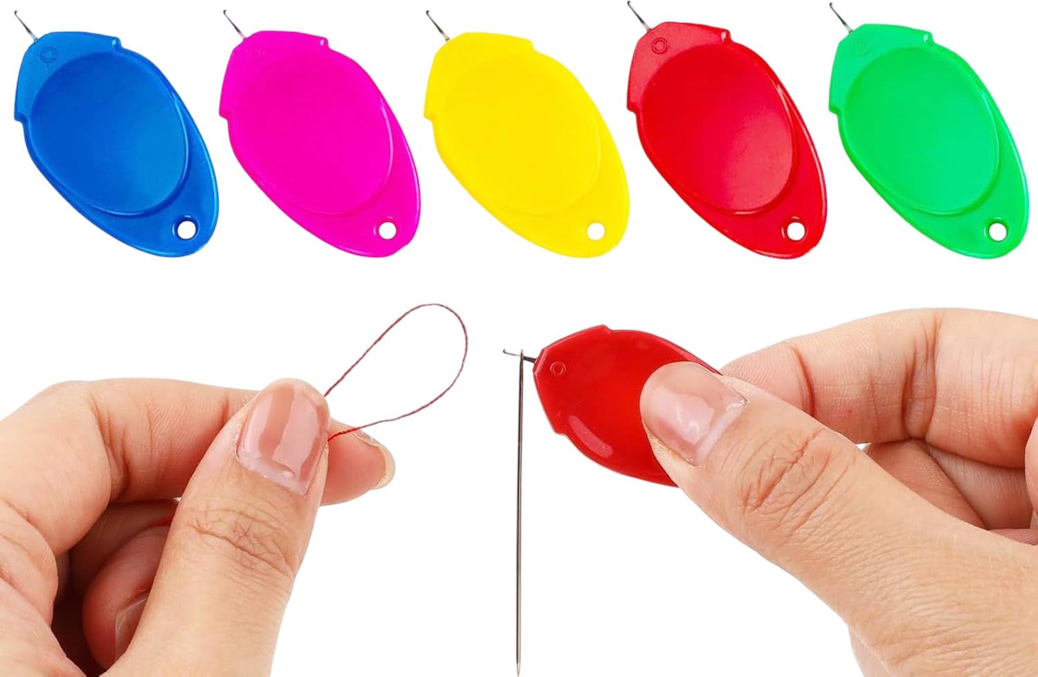 Sewing Needle Threader, Multi Color 5 pcs |Tool for Beginners and Aged People Seam Ripper-image-30