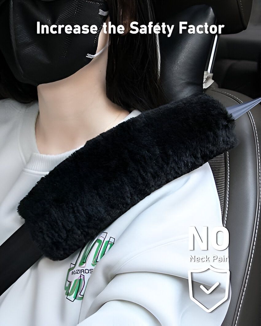 Soft Comfort Seat Belt Shoulder Strap Cover Harness Pads Guard Neck and Shoulder Seat Belt Cover-image-11