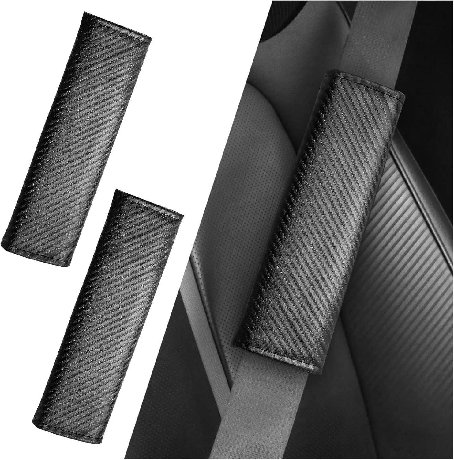 Soft Seat Belt Cover (2 PCS) –Shoulder Pad for Car & Backpack | Comfort & Safety Seat Belt Cover-image-5