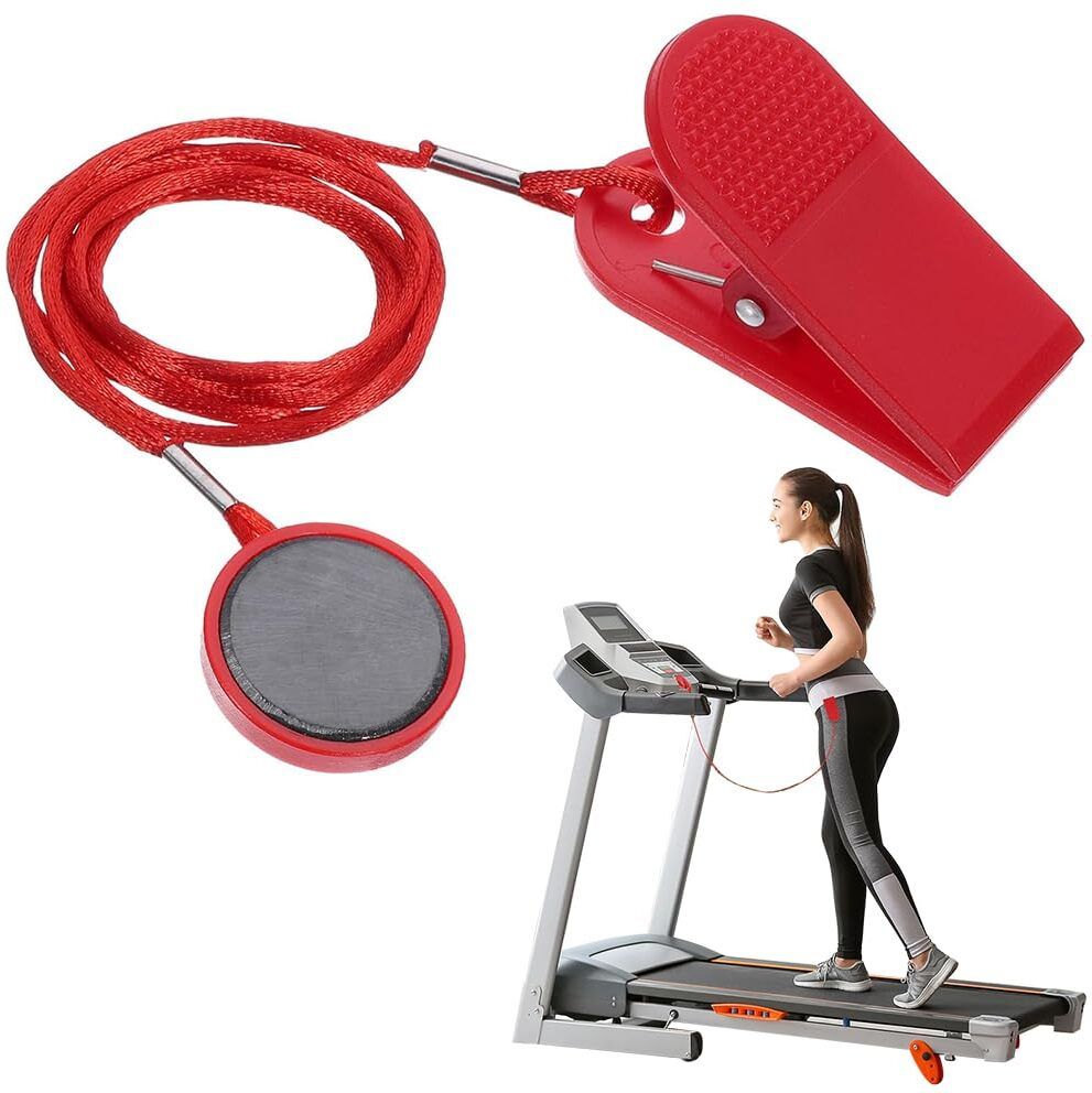 hannea Magnetic Treadmill Safety Key Universal Replacement with Clip Red Emergency Stop Treadmill-picture-19