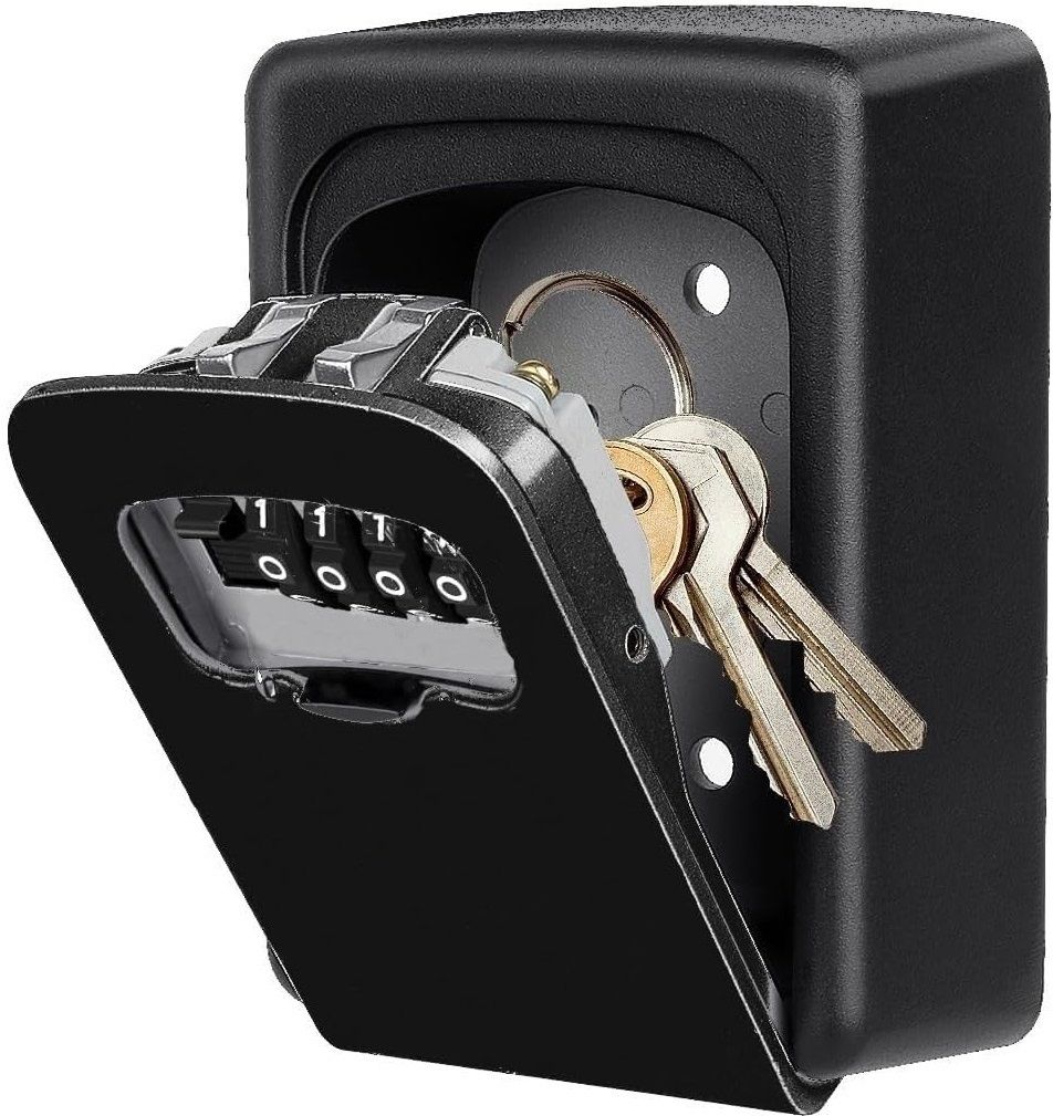Inditradition Wall Mounted Key Lock Box for Indoor & Outdoor Key, Cards with Combination Lock KEY BOX - PLASTIC-image-31