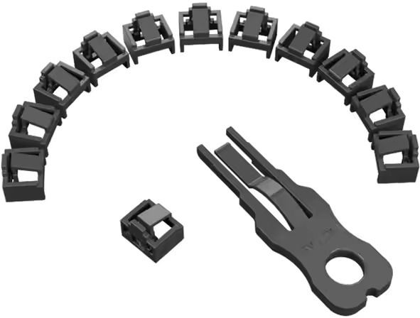 CAIDEN Port Lock with 1Keys,Locking Port Blocker with Color Coded Keys,Dust Cover Cap, CAIBRJ45