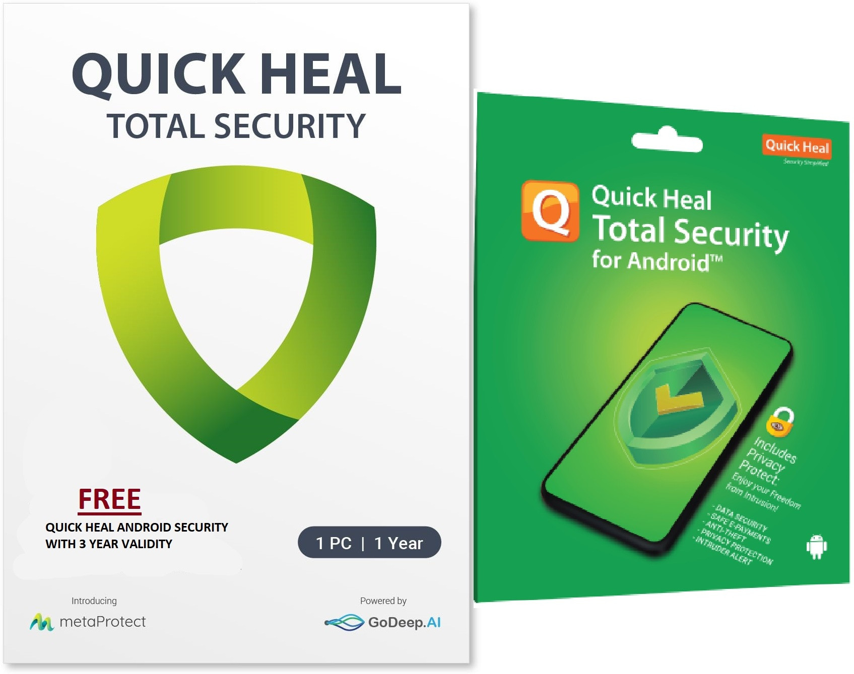 QUICK HEAL Ultimate Security 1 User 1 Year image 1