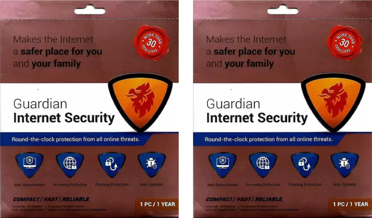 Guardian Internet Security 2 User 1 Year image 1