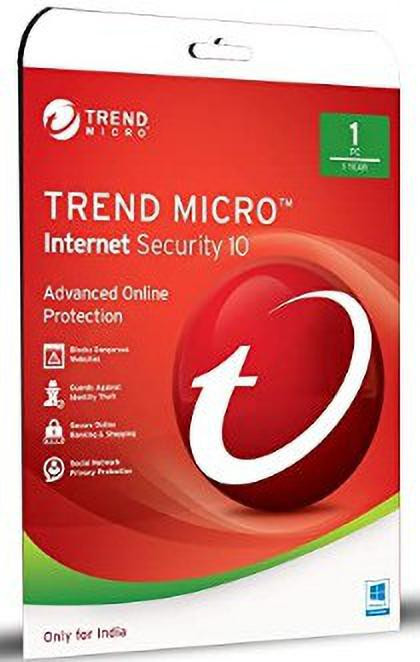 Trend Micro Internet Security 1 User 1 Year image 1